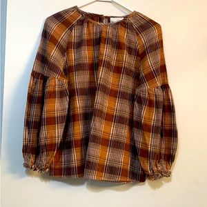 Plaid brown shirt